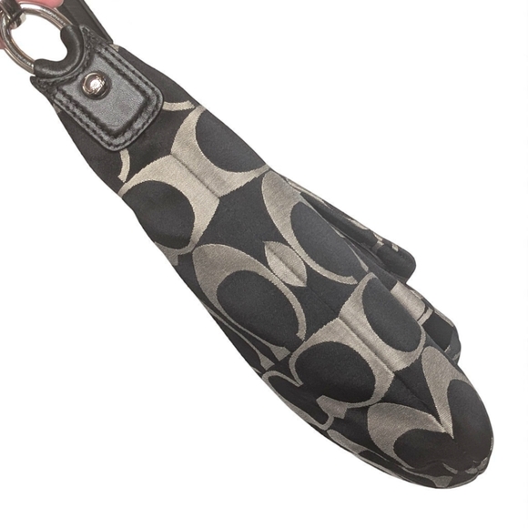 Coach Kristin Black Gray Signature C Hobo Bag Crossbody Convertible F22301 NWT - Picture 5 of 16